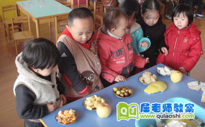 大班优秀主题教案《辨认水果》